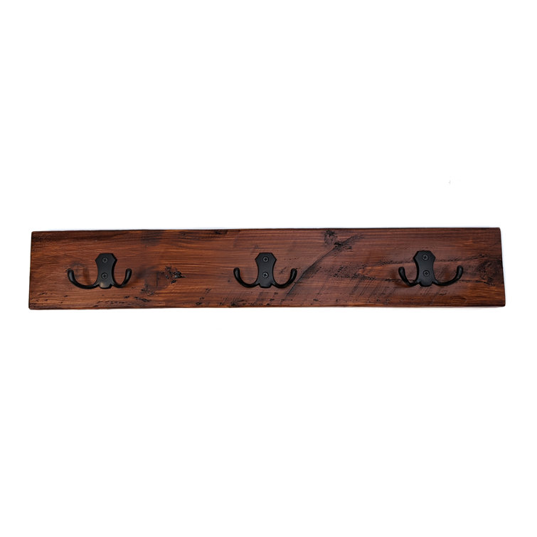 Alpen Home Handmade Wooden Coat Rack BK2420 Dark Oak Wayfair.co.uk